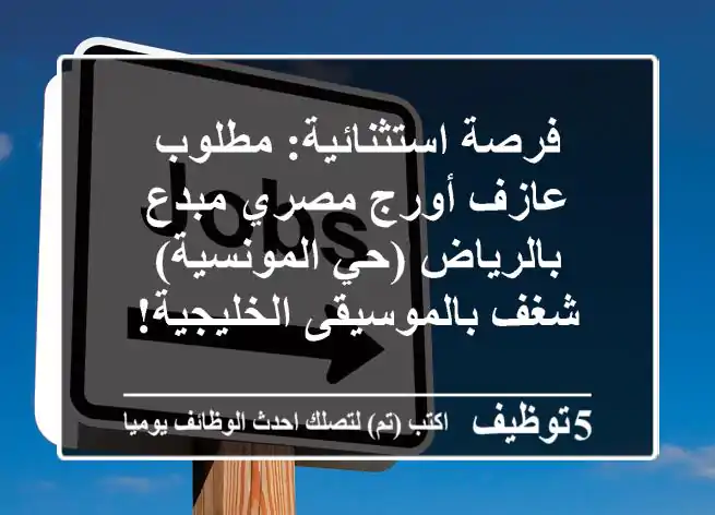 فرصة استثنائية: مطلوب عازف أورج مصري مبدع بالرياض (حي المونسية) - شغف بالموسيقى الخليجية!