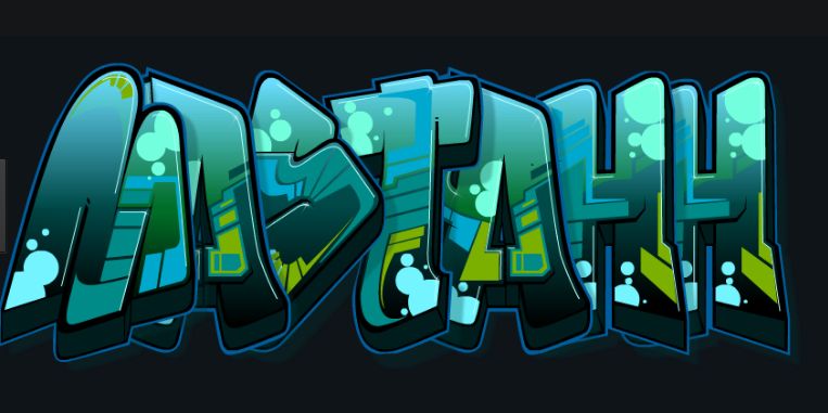New Design Costum Graffiti Name