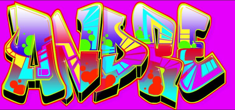 New Design Costum Graffiti Name