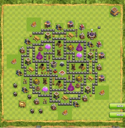 Best Top Design  Base COC TH 8
