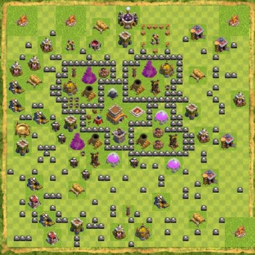 Best Top Design  Base COC TH 8