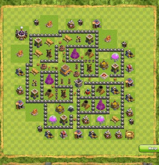Best Top Design  Base COC TH 8