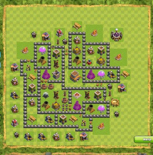 Best Top Design  Base COC TH 8