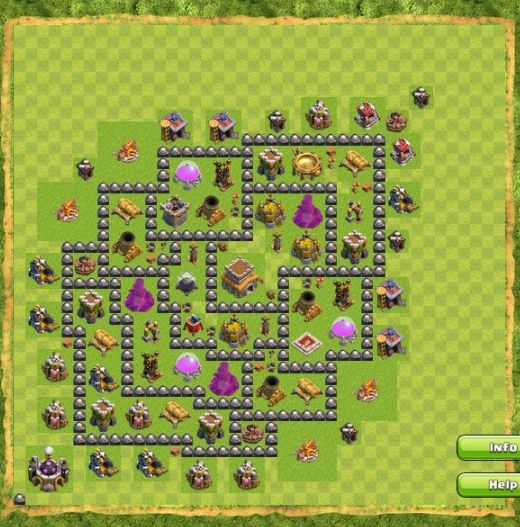 Best Top Design  Base COC TH 8