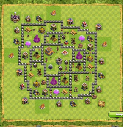 Best Top Design  Base COC TH 8