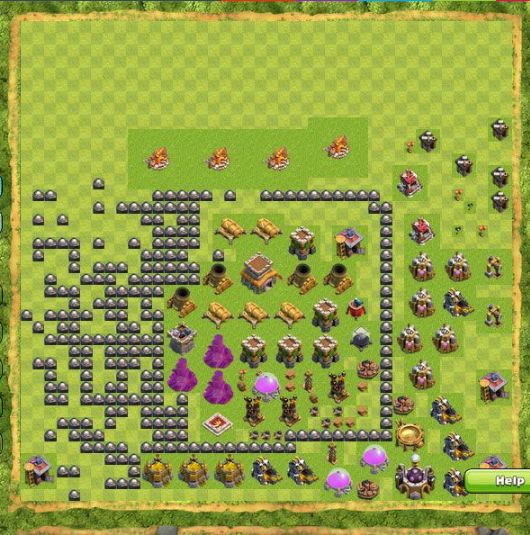 Best Top Design  Base COC TH 8