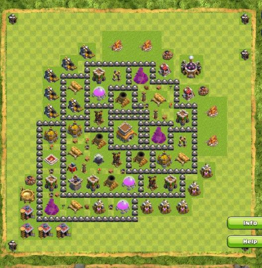 Best Top Design  Base COC TH 8