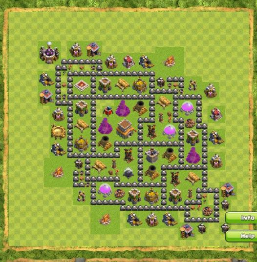 Best Top Design  Base COC TH 8