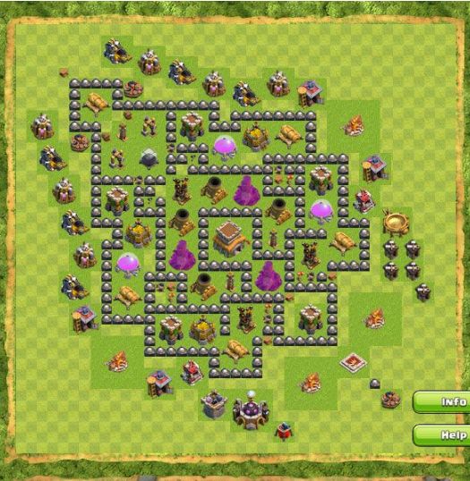 Best Top Design  Base COC TH 8