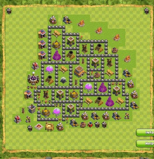 Best Top Design  Base COC TH 8