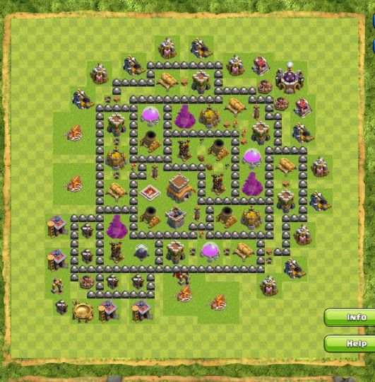 Best Top Design  Base COC TH 8