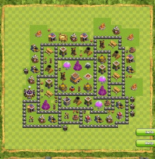 Best Top Design  Base COC TH 8