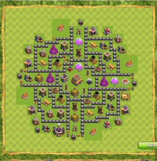Best Top Design  Base COC TH 8
