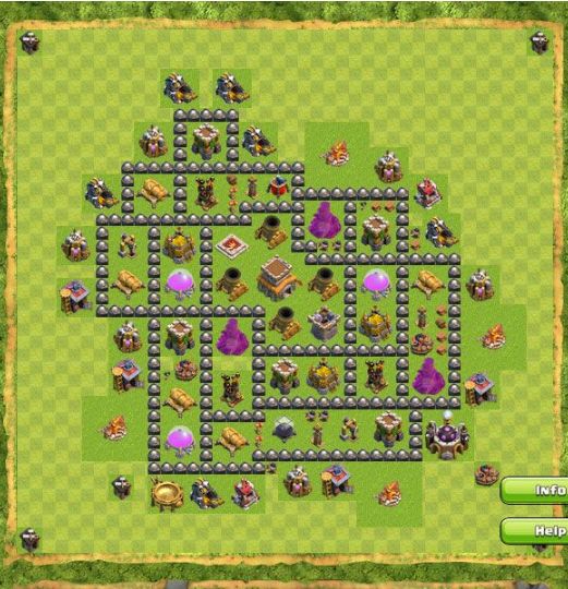 Best Top Design  Base COC TH 8