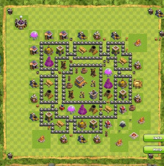 Best Top Design  Base COC TH 8