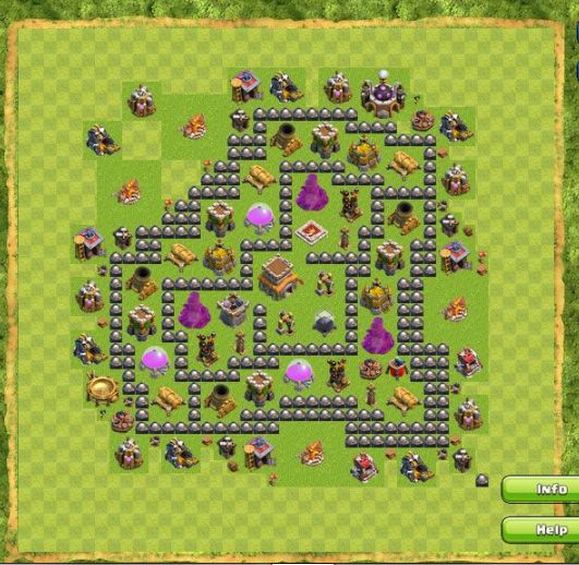 Best Top Design  Base COC TH 8