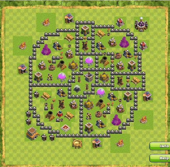 Best Top Design  Base COC TH 8