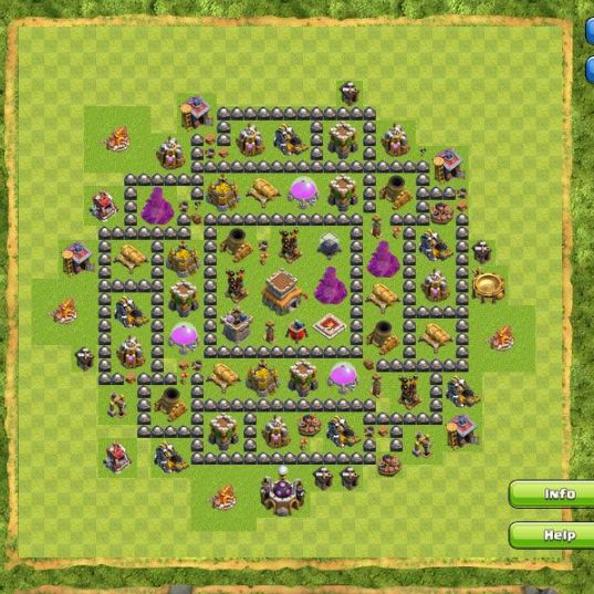 Best Top Design  Base COC TH 8