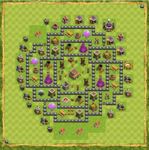 Best Top Design  Base COC TH 8