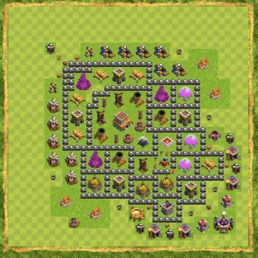 Best Top Design  Base COC TH 8