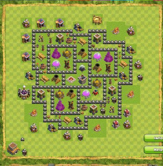 Best Top Design  Base COC TH 8