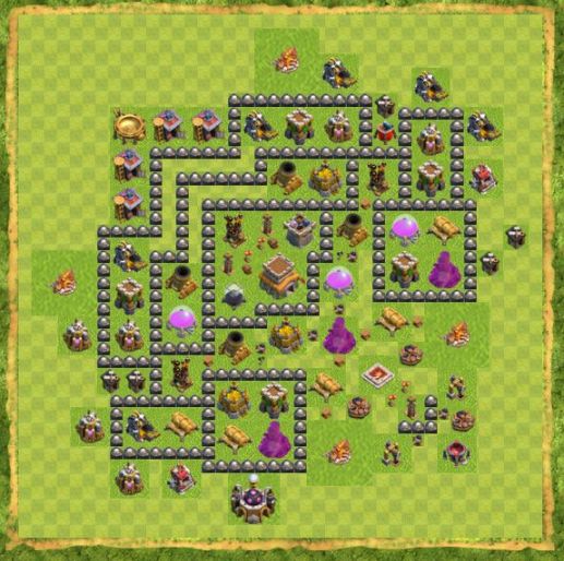 Best Top Design  Base COC TH 8