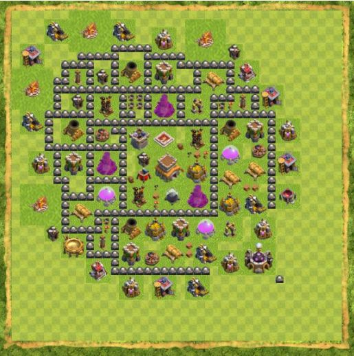 Best Top Design  Base COC TH 8