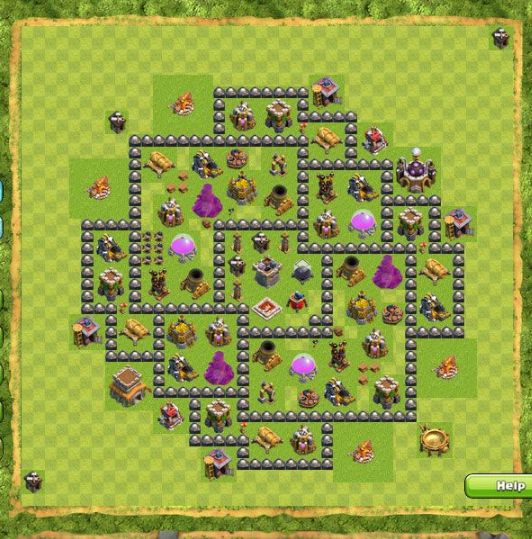 Best Top Design  Base COC TH 8