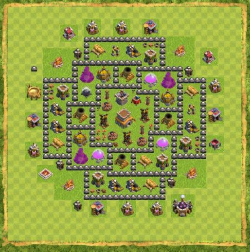 Best Top Design  Base COC TH 8