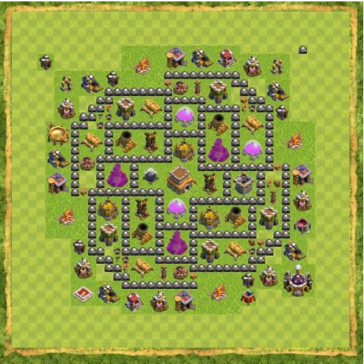 Best Top Design  Base COC TH 8