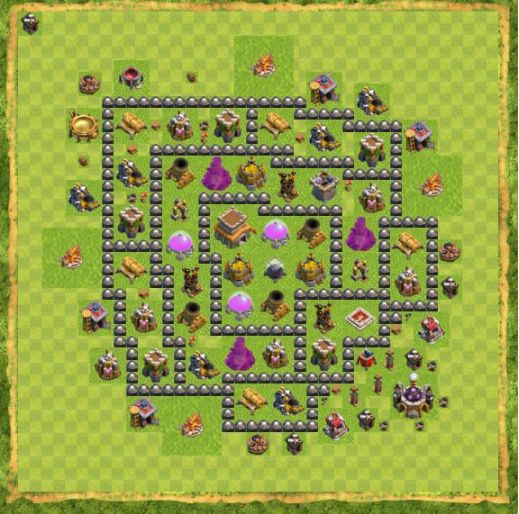 Best Top Design  Base COC TH 8