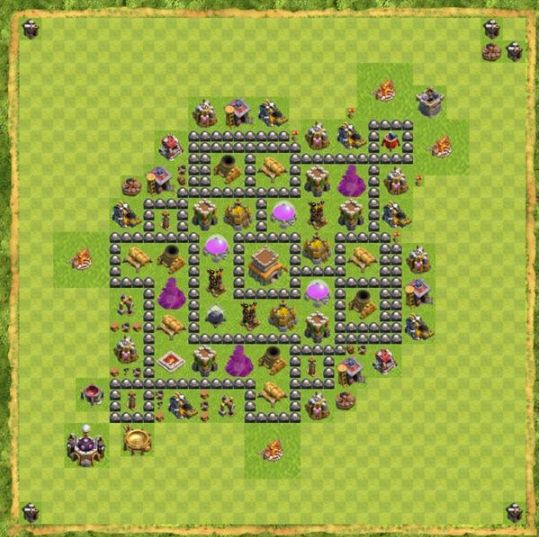 Best Top Design  Base COC TH 8