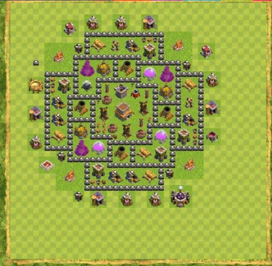 Best Top Design  Base COC TH 8