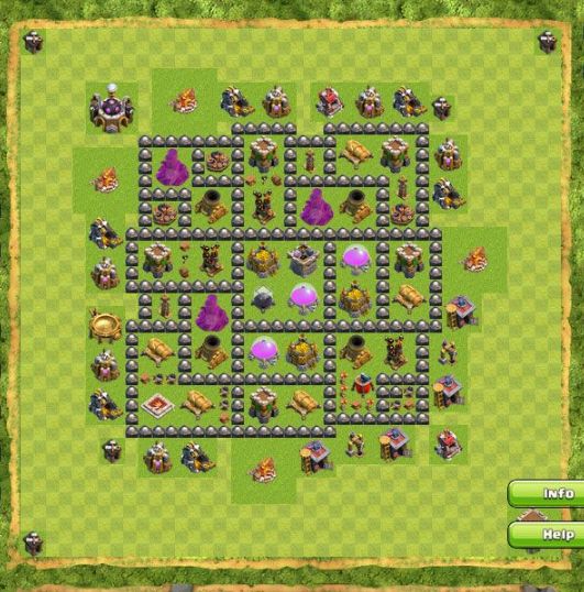 Best Top Design  Base COC TH 8