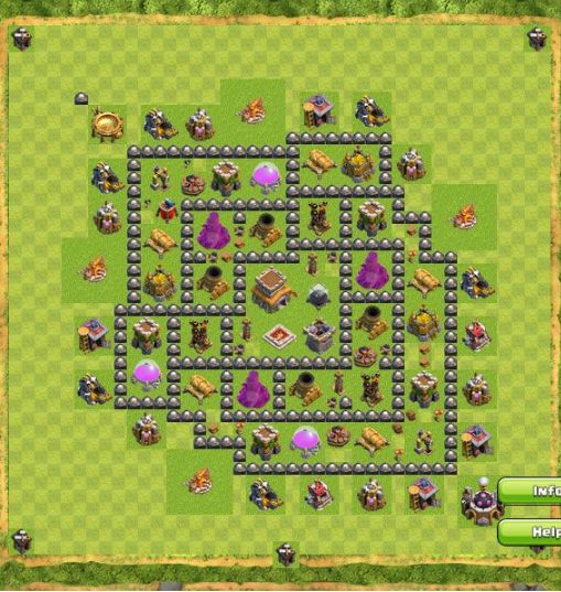 Best Top Design  Base COC TH 8