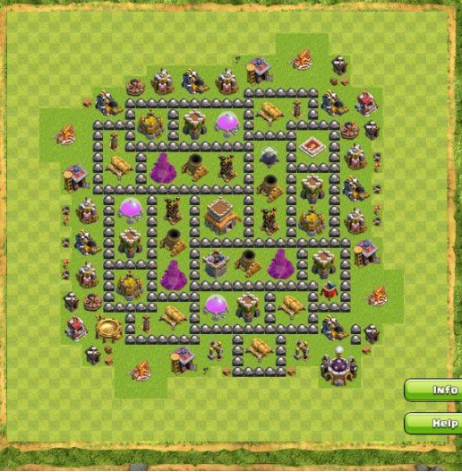 Best Top Design  Base COC TH 8
