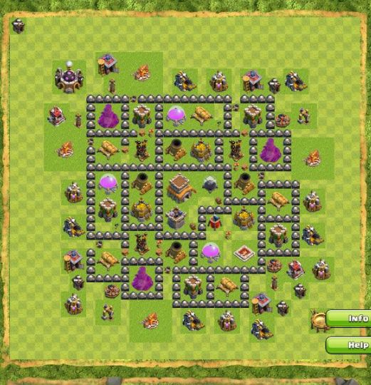Best Top Design  Base COC TH 8