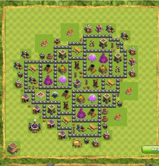 Best Top Design  Base COC TH 8