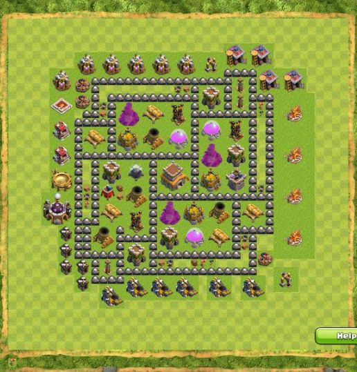 Best Top Design  Base COC TH 8