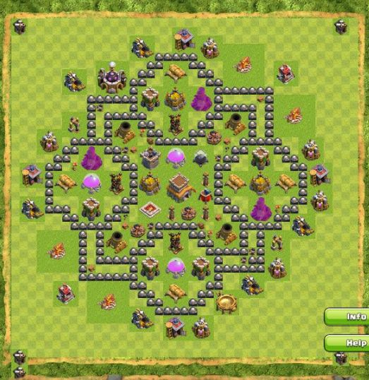 Best Top Design  Base COC TH 8