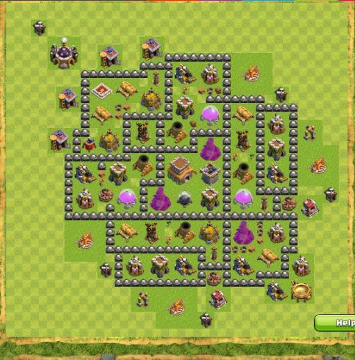 Best Top Design  Base COC TH 8