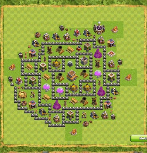 Best Top Design  Base COC TH 8