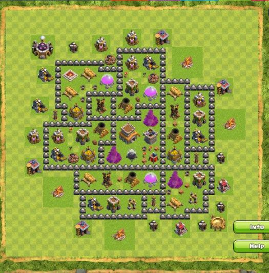 Best Top Design  Base COC TH 8