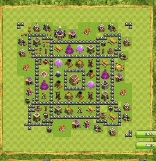 Best Top Design  Base COC TH 8