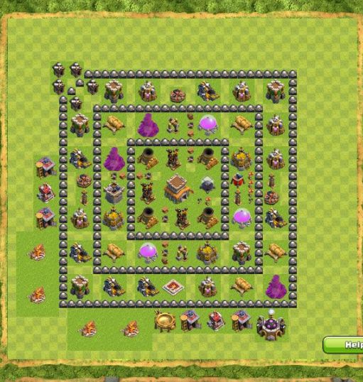 Best Top Design  Base COC TH 8