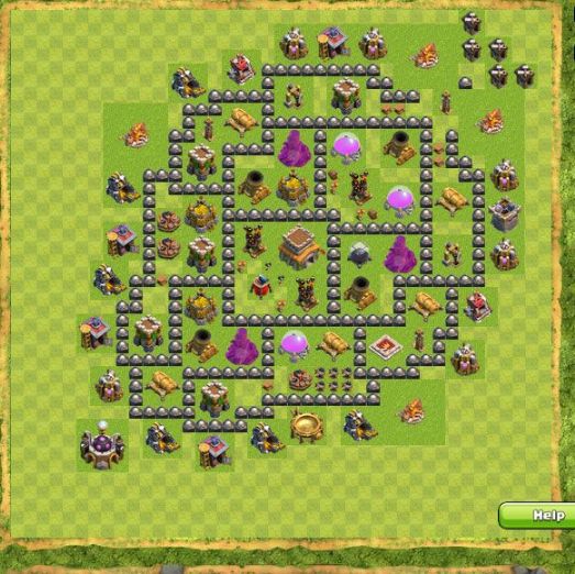Best Top Design  Base COC TH 8