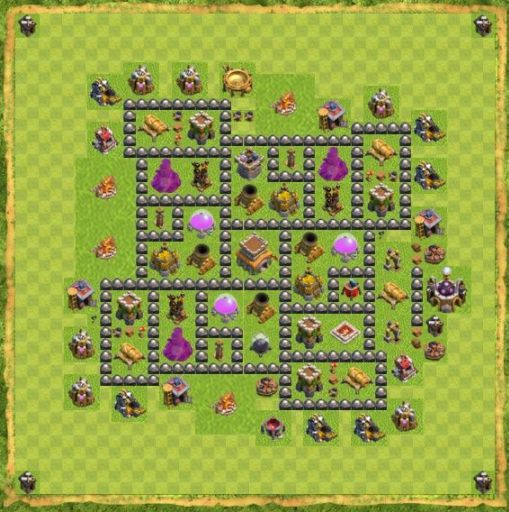 Best Top Design  Base COC TH 8