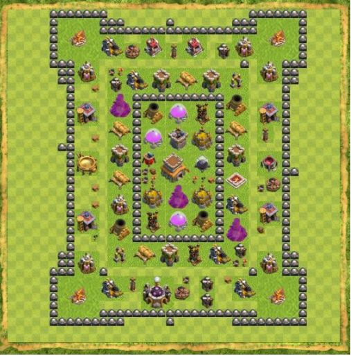 Best Top Design  Base COC TH 8