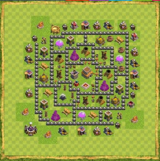 Best Top Design  Base COC TH 8