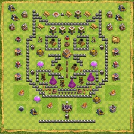 Best Top Design  Base COC TH 8